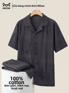 MiiOW | Summer New Pure Cotton Mens Sleepwear