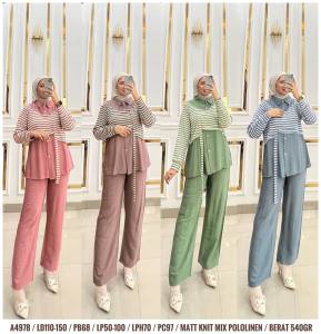 One Set Knit Mix Pololinen Kode A4979