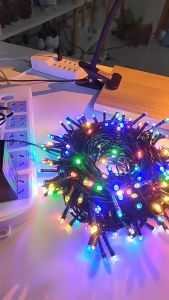 ไฟตกแต่งตามเทศกาล ไฟกระพริบ ไฟคริสต์มาส ไฟกลางแจ้ง เปลี่ยนได้ 8 โหมด พร้อม สายยาว 220V และเสียบไฟบ้าน 10 เมตร