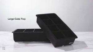4-37 Grid Silicone Ice Cube Maker Large Ice Ball Mold Food Grade Ice Molder with Lid Ice Cube Tray for Whiskey Kitchen Bar Cold Drink Tools