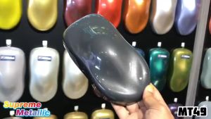 AIKKA MT49 GREY II | Supreme Metallic | Automotive 2K Car Paint Motor Body Aerosol Spray Bottle Cat Bancuh Kereta DIY 车漆