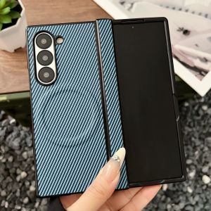 Ốp Lưng Từ Tính Sợi Carbon Cao Cấp Cho Samsung Galaxy Z Fold Series 8 7 6 5 4 - Vỏ Bảo Vệ Silicon Mềm Cứng Thiết Kế Trong Suốt Nửa Bao Phủ