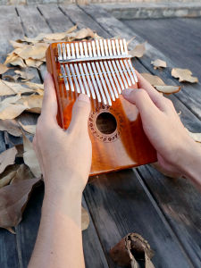 Gecko Lute Thumb Piano Karimba 17 Notes Easy to Learn Beginner Girls Instrument Gift Thinker Creative Cultural Gift