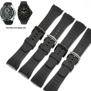 Rubber Strap Suitable for SEIKO VELATURA/SRH series SPC007 Men Sports Waterproof Silicone Band 26mm Wristband Watch Accessories