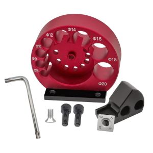 8-Holes Dowel Maker Jig Kit 8mm-20mm with Carbide Blades Woodworking Electric Drill Milling Dowel Round Rod Auxiliary Tool