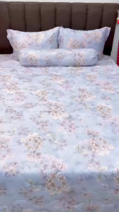 ☪️HÀNG NHẬP☪️ Bộ Ga Gối Lyocell Viscose  Cao Cấp Thoáng Mát Mềm Mịn. Bộ 4 Món Gồm 1 Ga Và 3 Vỏ Gối