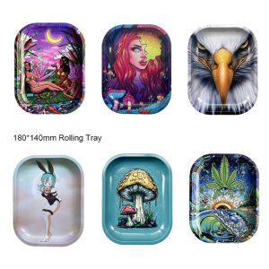 Tobacco Metal Trays 180*140mm Rolling Tray Houseware Accessories Sundries Storage Container