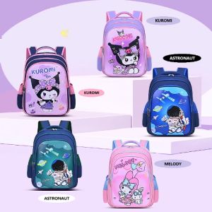 Children School Bag Student Boys Girl Big School Backpack Waterproof Kids Book Bags Travel Gift -Kuromi Melody Astronaut ✅✅✅✅✅✅**** PRINTING CUSTOM LOGO AVAILABLE *****✅✅✅✅✅✅