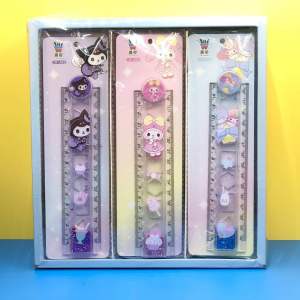 30cm cartoon design quicksand ruler student stationary glitter pembaris