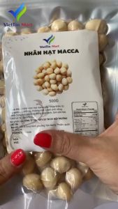 Nhân Hạt Macca Vỡ Đôi Zip Hút Chân Không VietTin Mart 500g
