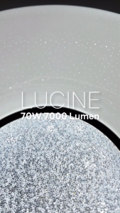 ซื้อ 1 แถม 1 คุ้มสุด! โคมไฟติดเพดานทรงกลม โคมซาลาเปา LED สำเร็จรูปพร้อมติดตั้ง LUCINE-70W3CT-RM แถมฟรี Remote