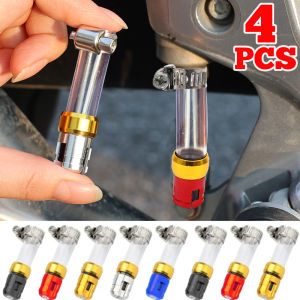 อุปกรณ์เสริมตัวกรองรถจักรยานยนต์4ชิ้นปลั๊กซิลิโคนทนทานต่อตัวกรองอากาศอุปกรณ์เสริมตัวกรองรถจักรยานยนต์ปลั๊กหัวอัลลอย