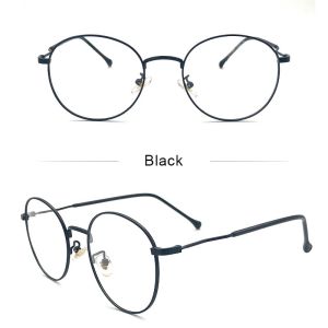 Photochromic  Anti Blue Light Glasses Fashion Circular Glasses Frame UV Protection Outdoor Beach Sunglasses For Men Women