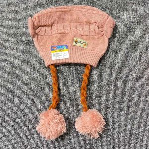 Topi Kupluk Bayi Perempuan 0-12 Rambut Kepang / Topi Bayi Kupluk Imut Lucu Baby Hat Wig DM Baby