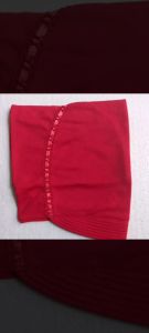 Kerudung Anak Sekolah Double Hijab Bordir Nama Custom - Warna Solid/Polkadot