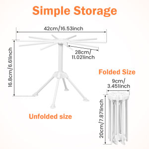 Pasta Drying Rack Pasta Rack Collapsible Spaghetti Stand Dryer Noodle Hanger for Fresh Pasta Noodle Spaghetti Dryer Hanger