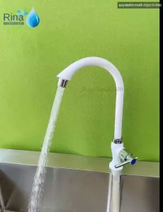 Vòi Rửa Chén Lạnh Nhựa ABS chịu phèn Xoay 360 Độ Rina RN6028 Dễ Dàng Lắp Đặt Sử Dụng Tiện Lợi