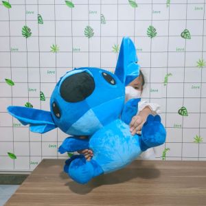 GẤU BÔNG STITCH XANH VẢI NHUNG MỀM MỊN 100% GÒN MỀM DỄ THƯƠNG CHO BÉ