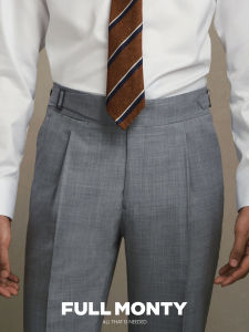 Wool Loose Business Suit Pants