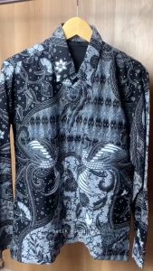 BATIK PUTRA JAWA Motif Ayanaras Kemeja Batik Pria Slimfit Premium Bahan Katun Lapis Furing