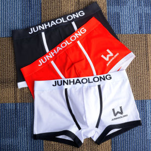 JIAZINI | Pure Cotton Boys Underwear Teenage Development Period Boys Boxer Shorts Flat Angle Design Sport Style Mid Waist Cotton Fabric