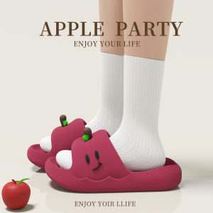 BUYANGSI | Cute Apple Design Slipper with Thick EVA Sole Anti-slip Home Wear