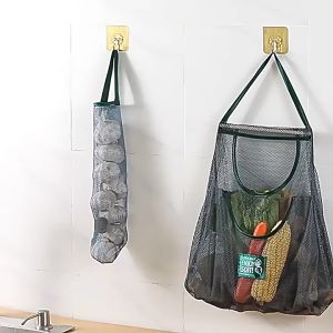 Siêu rẻ - Túi lưới đựng hành tỏi túi lưới đựng thực phẩm thông thoáng túi treo bằng lưới đựng đồ tiện dụng túi treo vải lưới đựng thực phẩm