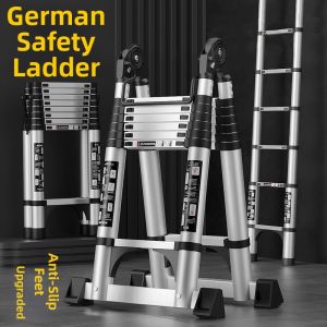 Foldable Extensible Heavy-duty Aluminum Ladder