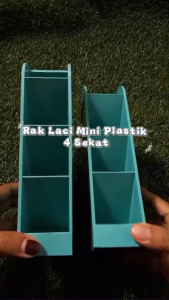 (BISA COD)Rak Laci Mini Plastik 4 Sekat Rak Meja 4 Slot Tempat Pulpen Pensil Organizer Box Serbaguna