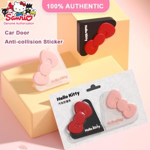 (แพ็ค 2 ชิ้น) สติกเกอร์กันรอยประตูรถยนต์ Sanrio Hello Kitty ของแท้ 100% แผ่น PVC สำหรับปิดประตูรถยนต์ แผ่นป้องกันการกระแทก กันเสียง กันเสียงเงียบ สติกเกอร์กันกระแทก ปะเก็น อุปกรณ์ตกแต่งรถยนต์แบบสากล LFB208