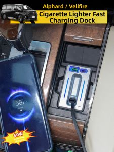HONGSHENGBAILI | Fast Charging Car USB Charger for 30 Series Alphard and Vellfire