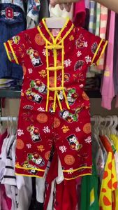 SETELAN IMLEK ANAK COWOK CEWEK CHEONGSAM CELANA PANJANG PENDEK CHINESE NEW YEAR BAYI SAMPAI ANAK 7 TAHUN
