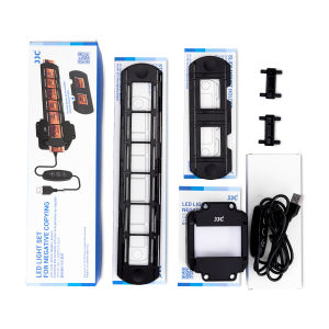 JJC | JJC Negatives Scanning LED Light Set Kit 35mm Film Scanner with Strips & Slides Holder Photo Scanner Film Digital Converter Copy