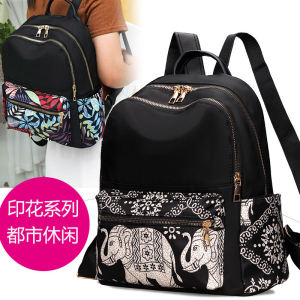 Casual Travel Oxford Cloth Canvas Backpack Womens Nylon Fashion Small Backpack 2024 New Korean Style Versatile Double Shoulder Bag