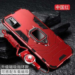 Redmi Note10 Car Mount Magnetic Absorption Protective Case Hard Shell Anti-Fall Business Style Male Female Model Mobile Phone Cover