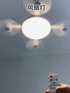 🇸🇬 ㊙【Enjoy Silent Wind】�Remote Control 2026 New Living Room Fan Light Restaurant Chandelier High Wind Power Silent Home Integrated Eye Protection Energy Saving