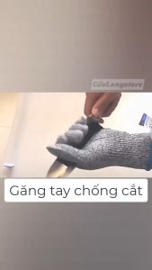 Găng tay chống cắt bao tay thực phẩm lao động bảo hộ làm vườn làm bếp tập gym nấu ăn siêu dai