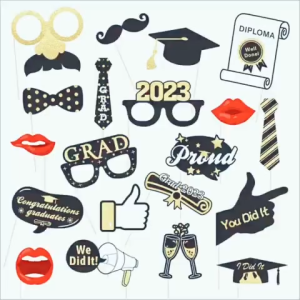 Bộ đạo cụ chụp ảnh tốt nghiệp 20 chi tiết vui nhộnphù hợp mọi buổi tiệc