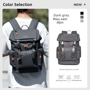 TANGMINGSHI | Balo Nam Dung Lượng Lớn Chống Nước Thể Thao Thư Giãn Học Sinh