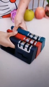 ที่ลับมีด อุปกรณ์ลับมีด หินลับมีด แท่นลับมีด 4 in 1 คุณภาพดีเยี่ยม อุปกรณ์มีดทำครัว ลับได้ 3 ระดับ knife sharpener ถูกที่สุด ดีที่สุด