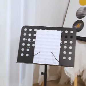 Foldable Sheet Music Stand Height Adjustable Music Stand with Carrying Bag Waterproof Music Book Clip Holder Bracket