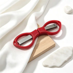 1PC Eyeglass‑Shaped Folding Pocket Scissors Portable Mini Travel Shears for Sewing Thread Trimming DIY Craft Home Office Use
