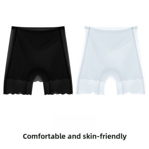 MiiOW | Cat Woman Safety Pants Ice Silk Seamless Underwear Womens Two-In-One Summer Anti-Light Bottoming Trousers Cover Triangle Area