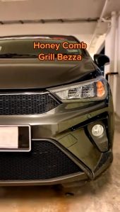 Perodua Bezza 2016-2019 Ready Cut Honeycomb Grill Full Set Top Bottom