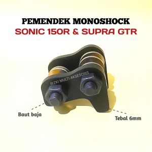 Pemendek Monoshock Honda Sonic 150r dan Supra GTR Penurun Shock Belakang Sonic dan GTR Tebal 6mm