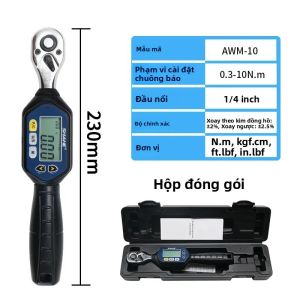 Shahe MINI Kỹ Thuật Số Cờ Lê Mô Men Xoắn 1/4 3/8 1/2 Có Thể Điều Chỉnh Xe Đạp Chuyên Nghiệp Sửa Chữa Ô Tô Dụng Cụ Cầm Tay Đa Năng Thép Crom-Vanadi