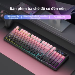 B.O.W | Bộ Bàn Phím và Chuột Có Dây Không Dây Bluetooth Ba Chế Độ Im Lặng