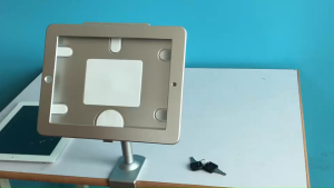 7-12.9inch tablet stand anti theft key lock clamp on dekstop