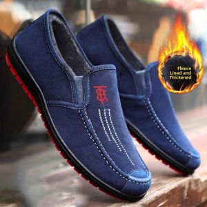 JIFANPAUL | Mens Winter Warm Thicken Slip-On Shoes for Seniors