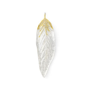 Laurel Leaf Design Earrings Large